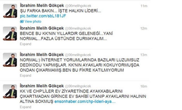 Kılıçdaroğlu Melih Gökçek'in diline düştü