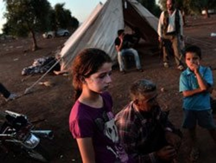Ürdün'de Suriyeli sığınmacıların kampında arbede