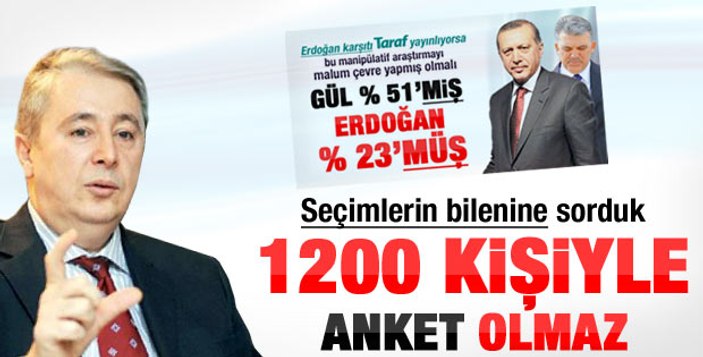 Başbakan Erdoğan'dan Köşk anketi tepkisi