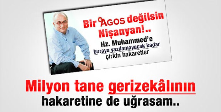 Sevan Nişanyan: İnanca saygı yoktur
