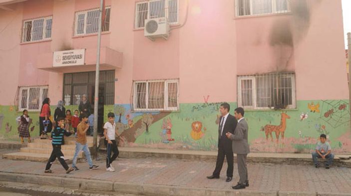 Anaokuluna molotofkokteylli saldırı