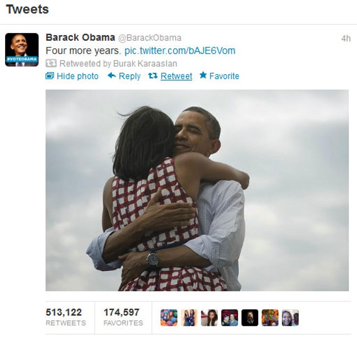 Obama Twitter'da da lider oldu