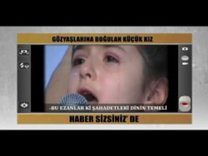 İstiklal Marşı'nı okurken ağlayan çocuk - Video