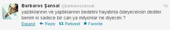 Barbaros Şansal Taksim'de saldırıya uğradı