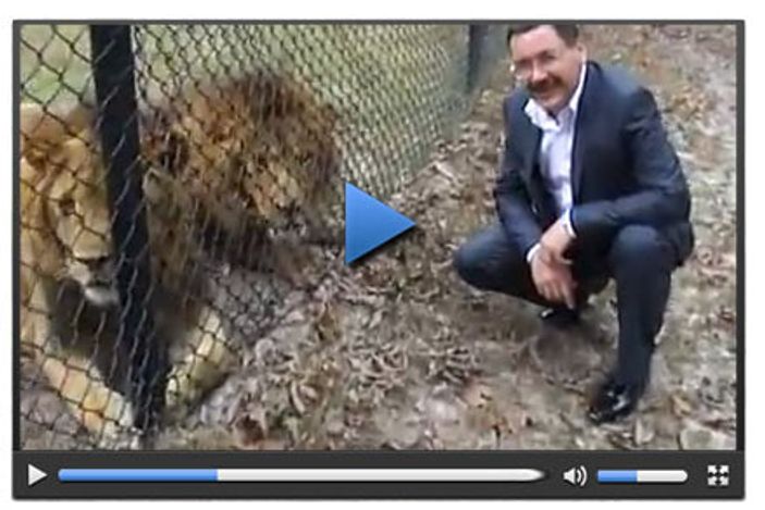 Melih Gökçek'ten aslanlı mesaj - Video