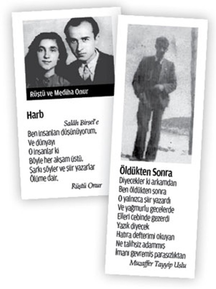 Zonguldaklı şairler: Rüştü Onur ile Muzaffer Tayyip Uslu