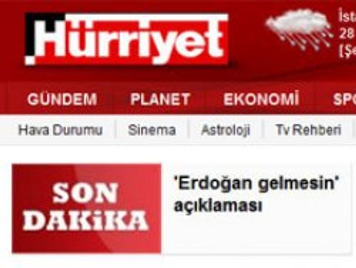 İsrail yalanı Hürriyet'te son dakika