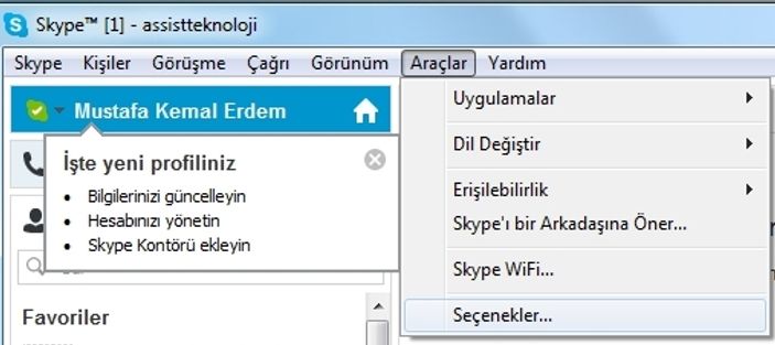 Skype geçmişi nasıl silinir