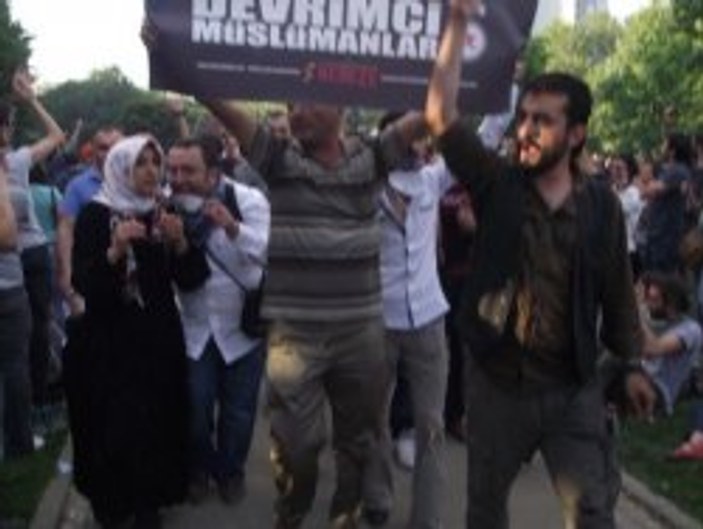 Devrimci Müslümanlar Gezi Parkı eyleminde