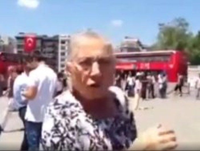 Gezi olaylarına tepki gösteren CHP'li teyze - İzle