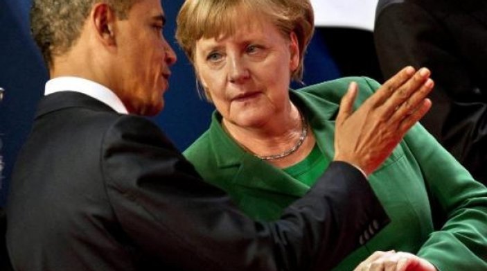Obama Berlin'de Merkel'le buluştu