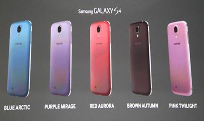 Galaxy S4'e 5 yeni renk seçeneği geldi
