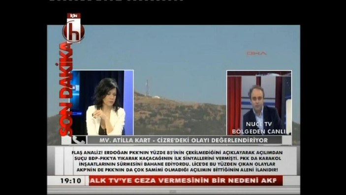 Halk TV canlı yayında Nuçe TV'yi ekranlarına taşıdı