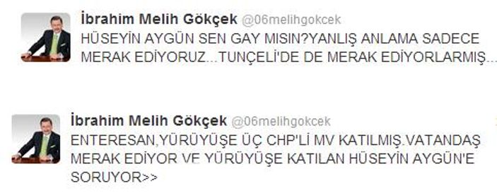 Melih Gökçek Twitter'da Cemil İpekçi'yi kızdırdı