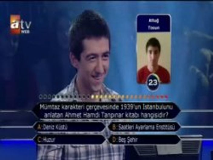 Kim Milyoner Olmak İster'de Huzur diyaloğu - izle