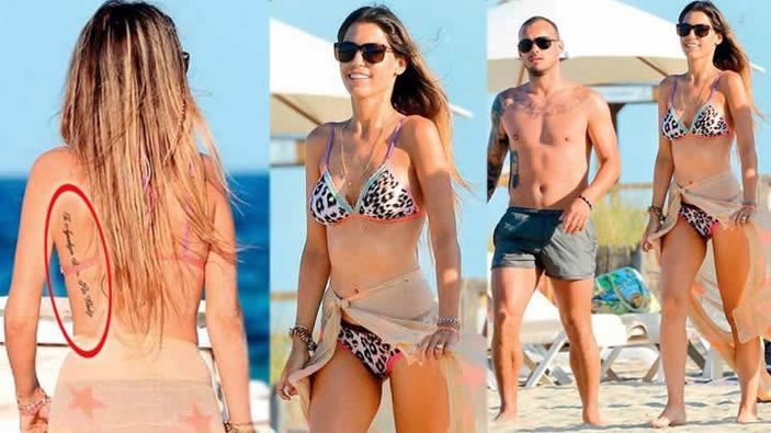 Yolanthe Cabau leopar bikinisiyle dikkat çekti