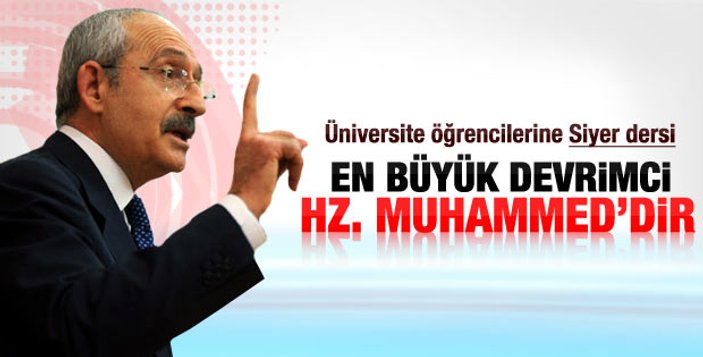 Kılıçdaroğlu: En büyük devrimci Hz. Muhammed