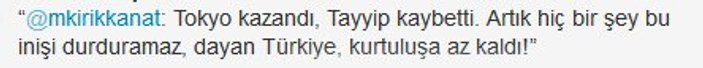 Mine Kırıkkanat Tokyo'nun kazanmasına sevindi