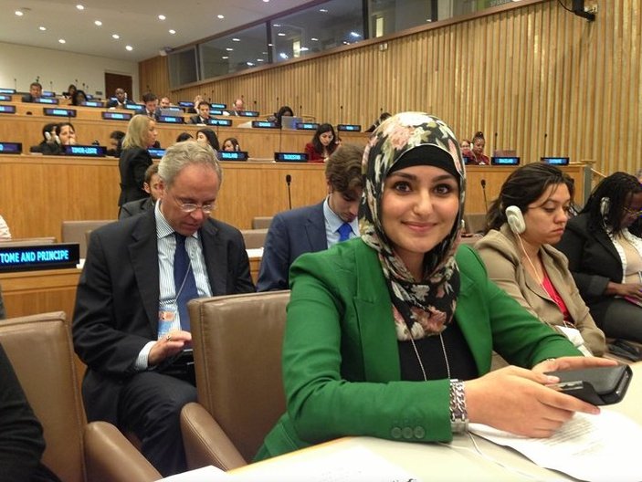 BM'de sunum yapan Türk kızı büyük alkış aldı