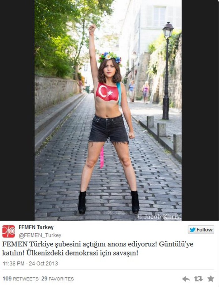 Femen Türkiye açıldı