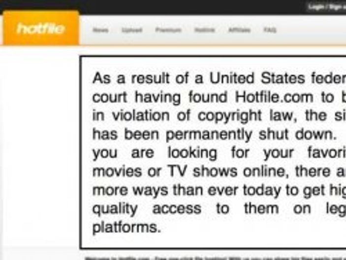 Megaupload’ın ardından Hotfile da kapatıldı