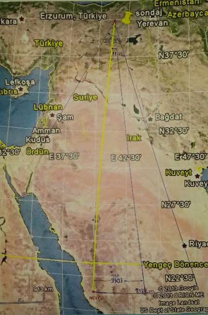 Kıble yönleri yanlış olabilir iddiası