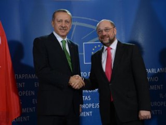 Erdoğan ve AP Başkanı Schulz'un basın toplantısı