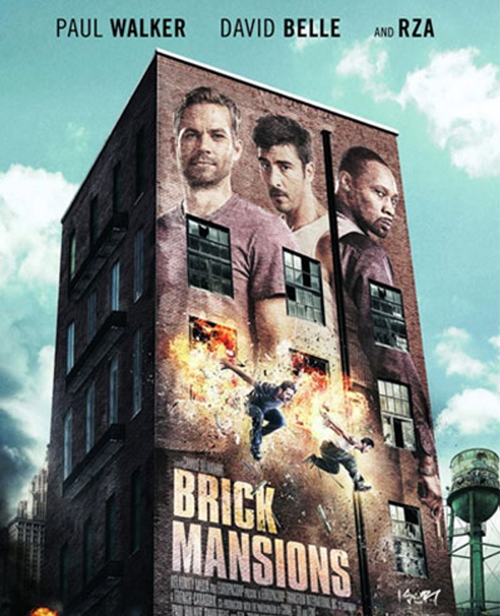 Brick Mansion filminden Paul Walker'lı poster