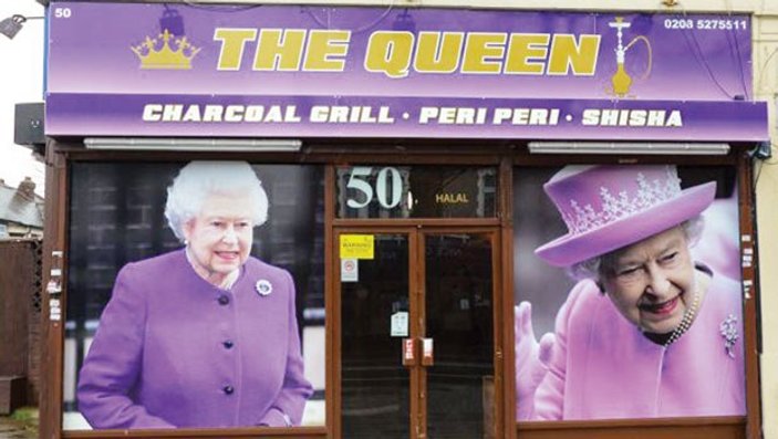 İngiltere'de Kraliçe Kebap sarayı kızdırdı