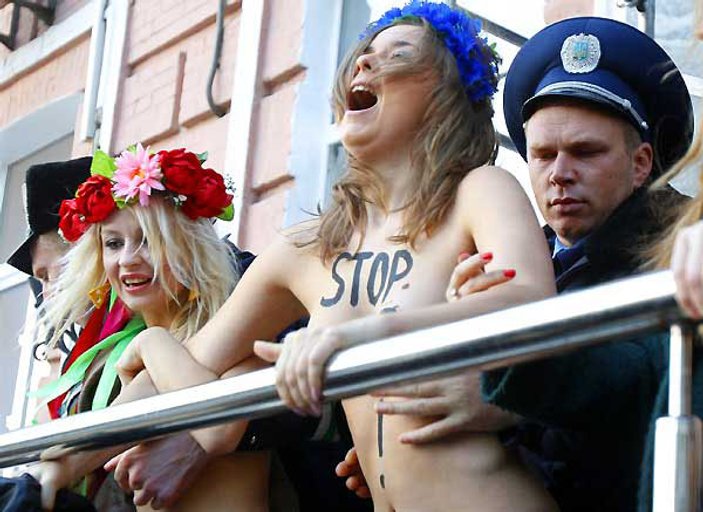 Her şey için soyunan FEMEN Ukrayna'da eylem yapmıyor