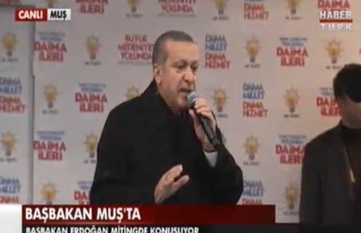 Başbakan Erdoğan'ın Muş mitingi konuşması