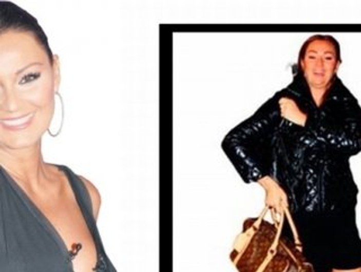 Pınar Altuğ çift çanta modasına uydu
