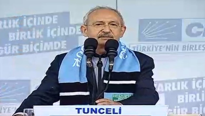 Kemal Kılıçdaroğlu'nun Tunceli mitingi konuşması