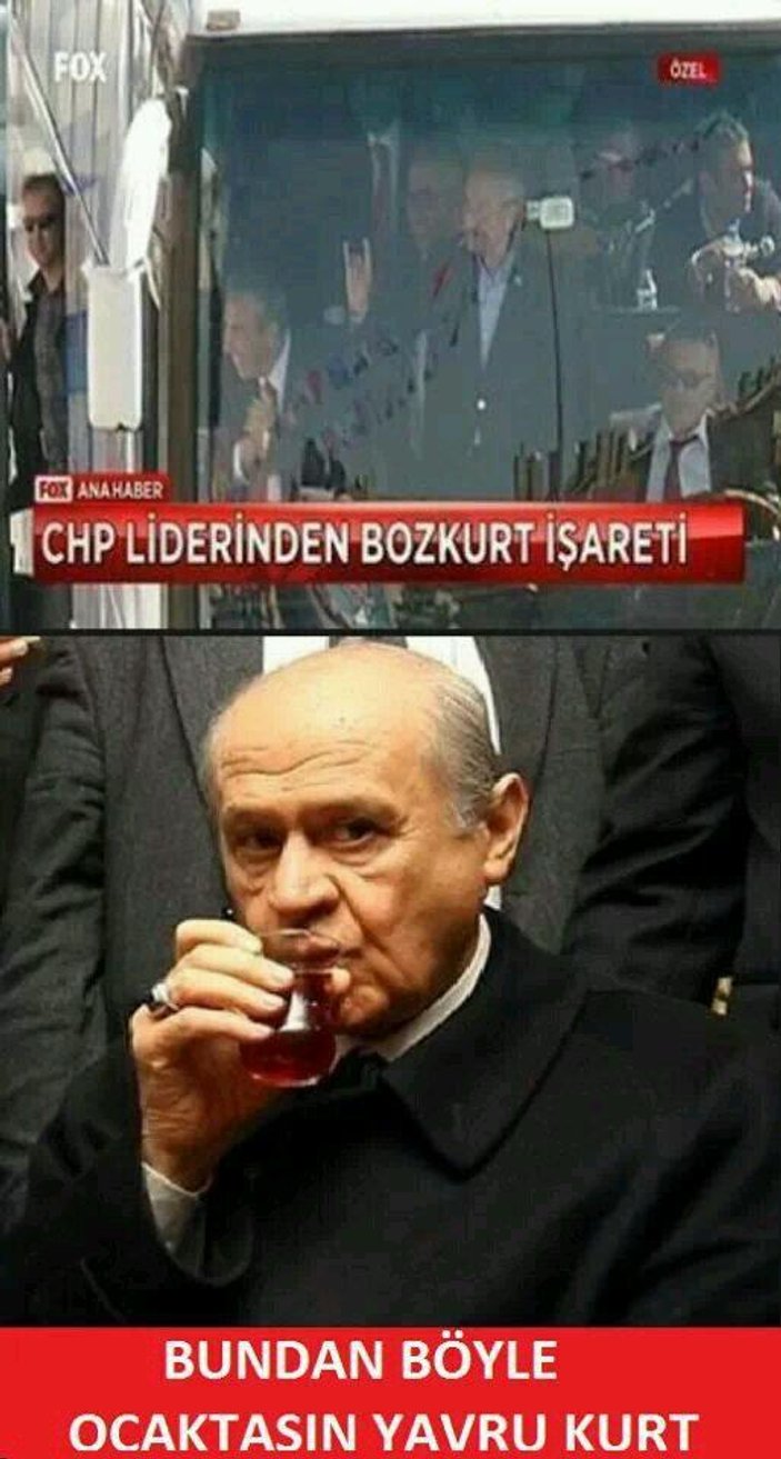 Bahçeli'den bozkurt yapan Kılıçdaroğlu'na tepki İZLE