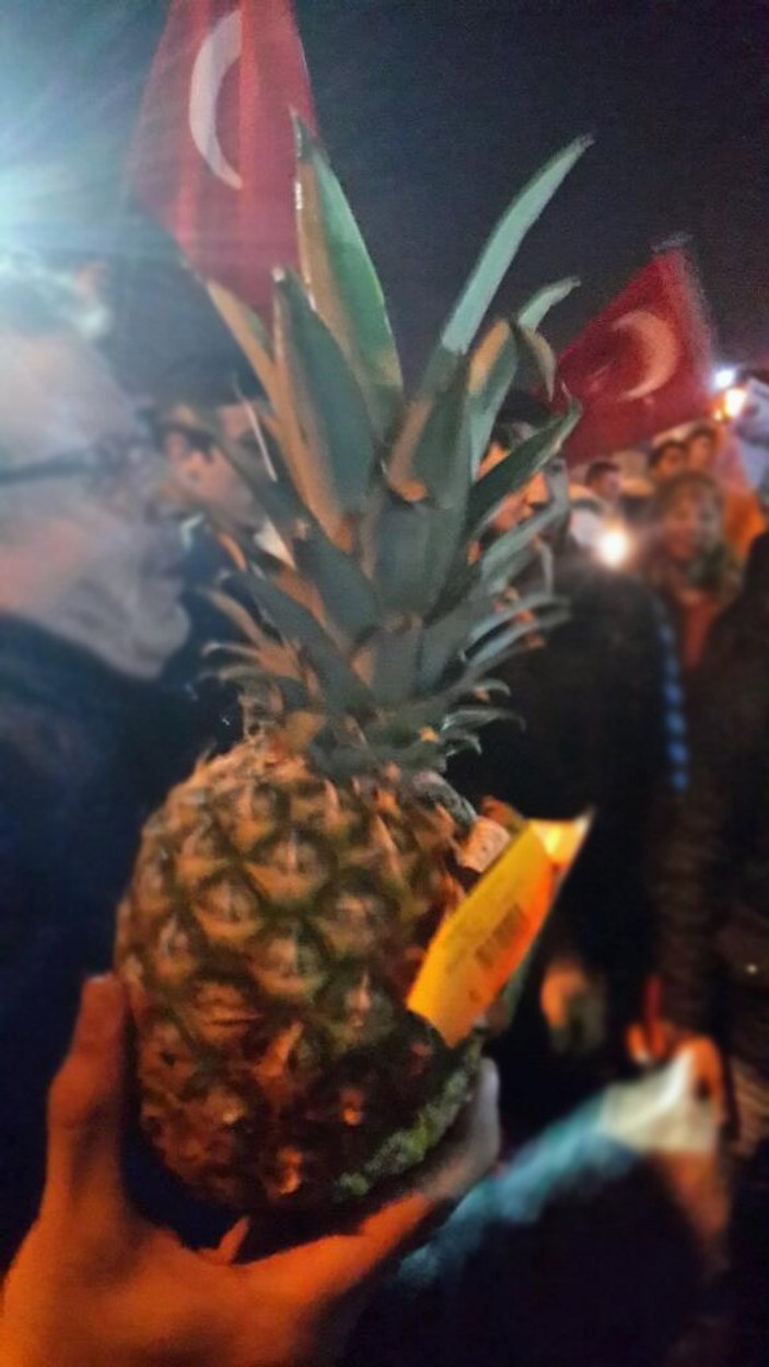 Ak Partililerden Zaman önünde ananaslı eylem