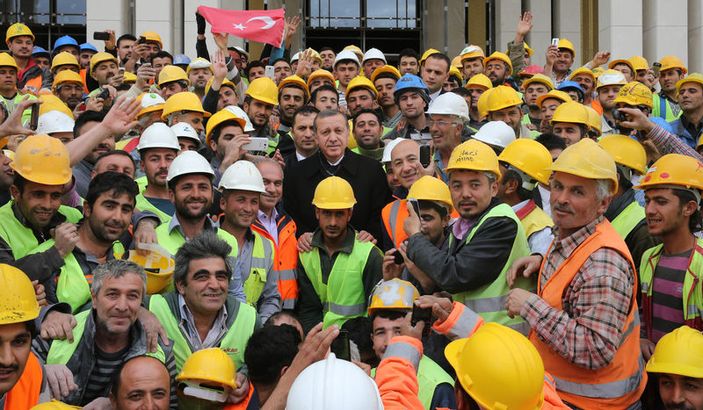 Erdoğan Yeni Başbakanlık Binası'nı inceledi