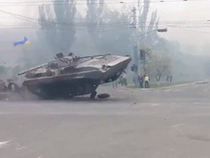 Ukrayna'da tanklardan Fast And Furious performansı