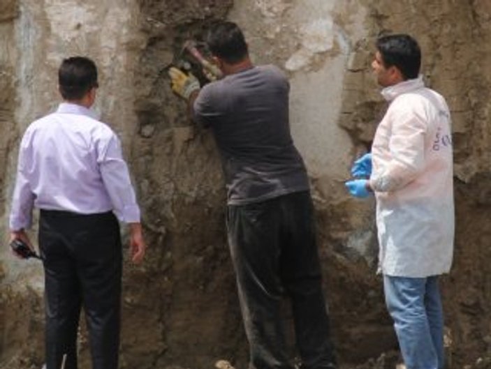 Alt geçit inşaatı sırasında insan kemikleri bulundu