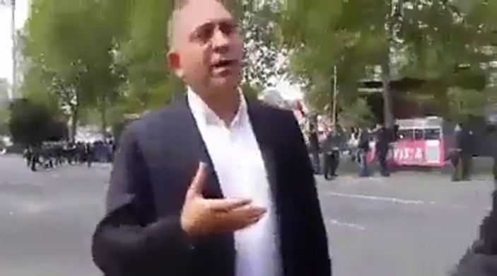 Gürsel Tekin'in küfür ettiği görüntüler İZLE