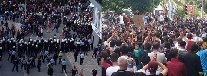 Soma'da protestoculara polis müdahalesi