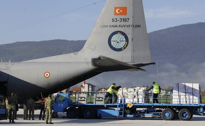Sel felaketiyle boğuşan Bosna'ya Türkiye'den yardım eli