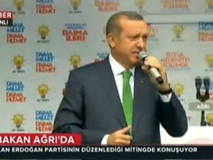 Başbakan Erdoğan'ın Ağrı mitingi konuşması İZLE