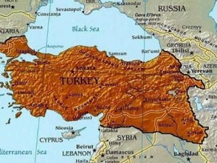 Türkiye'nin Misak-ı Milli haritası