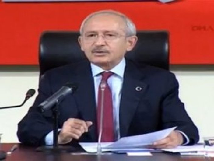 Kemal Kılıçdaroğlu'nun basın toplantısı konuşması
