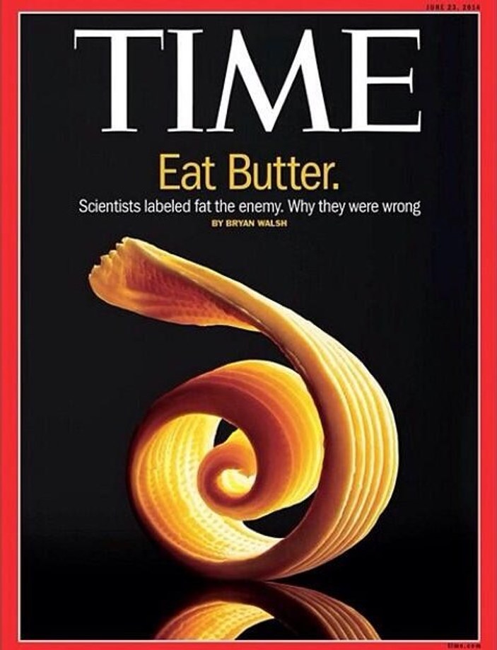 TIME kapak yaptı: Tereyağı yiyin