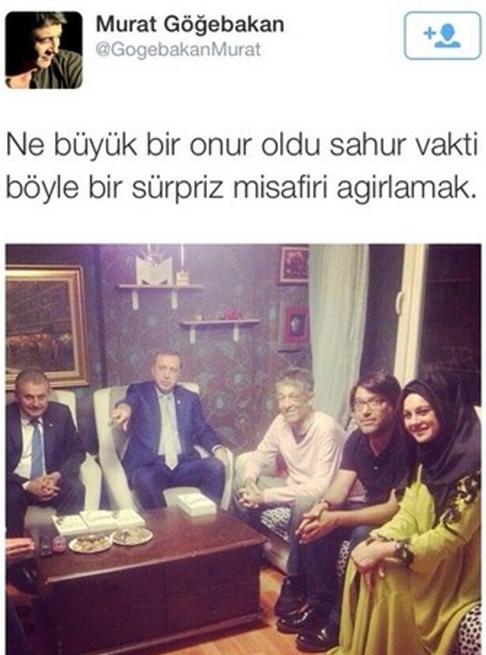 Başbakan Erdoğan'dan Murat Göğebakan'a sahur sürprizi
