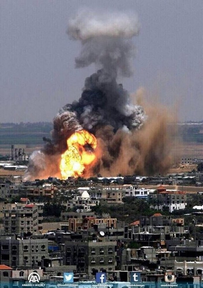 İsrail Gazze'yi böyle bombaladı