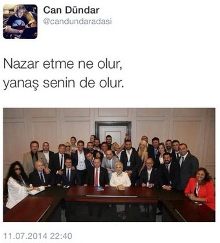 Hande Yener'in Erdoğan'la pozu Geziciler'i kızdırdı