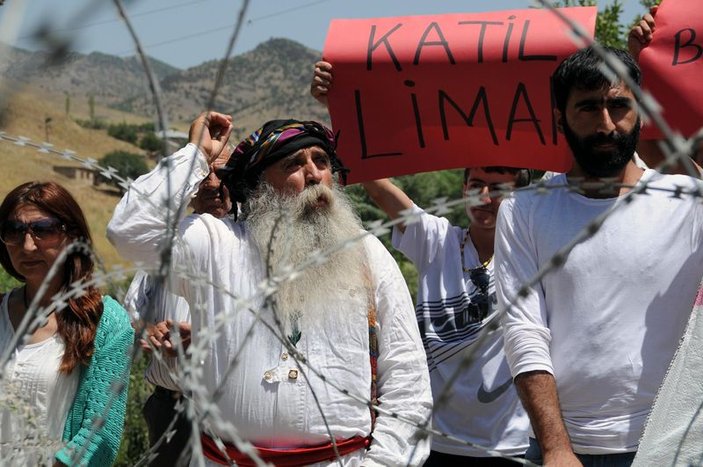 Tunceli'de doğa tahribatı protestosu