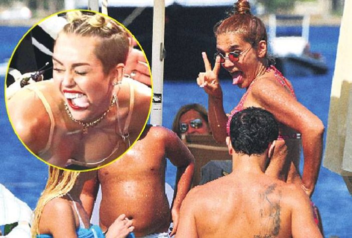Demet Akalın'dan Miley Cyrus pozu